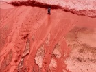 Rain creates crimson spectacle on Iran's Hormuz Island for first time this year
